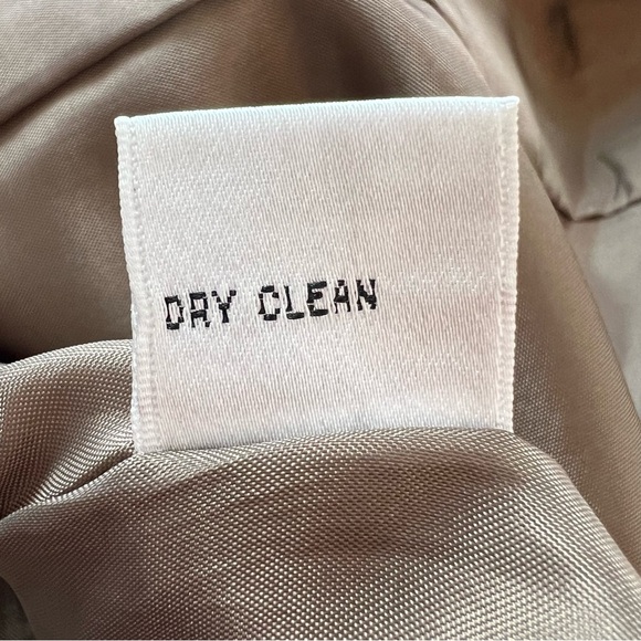 ⭐️ Talbots Italian Linen Woven Military Safari Belted Jacket Cinched Back Sz 10 - Picture 15 of 15